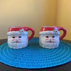 Christopher Radko Santa Claus mugs